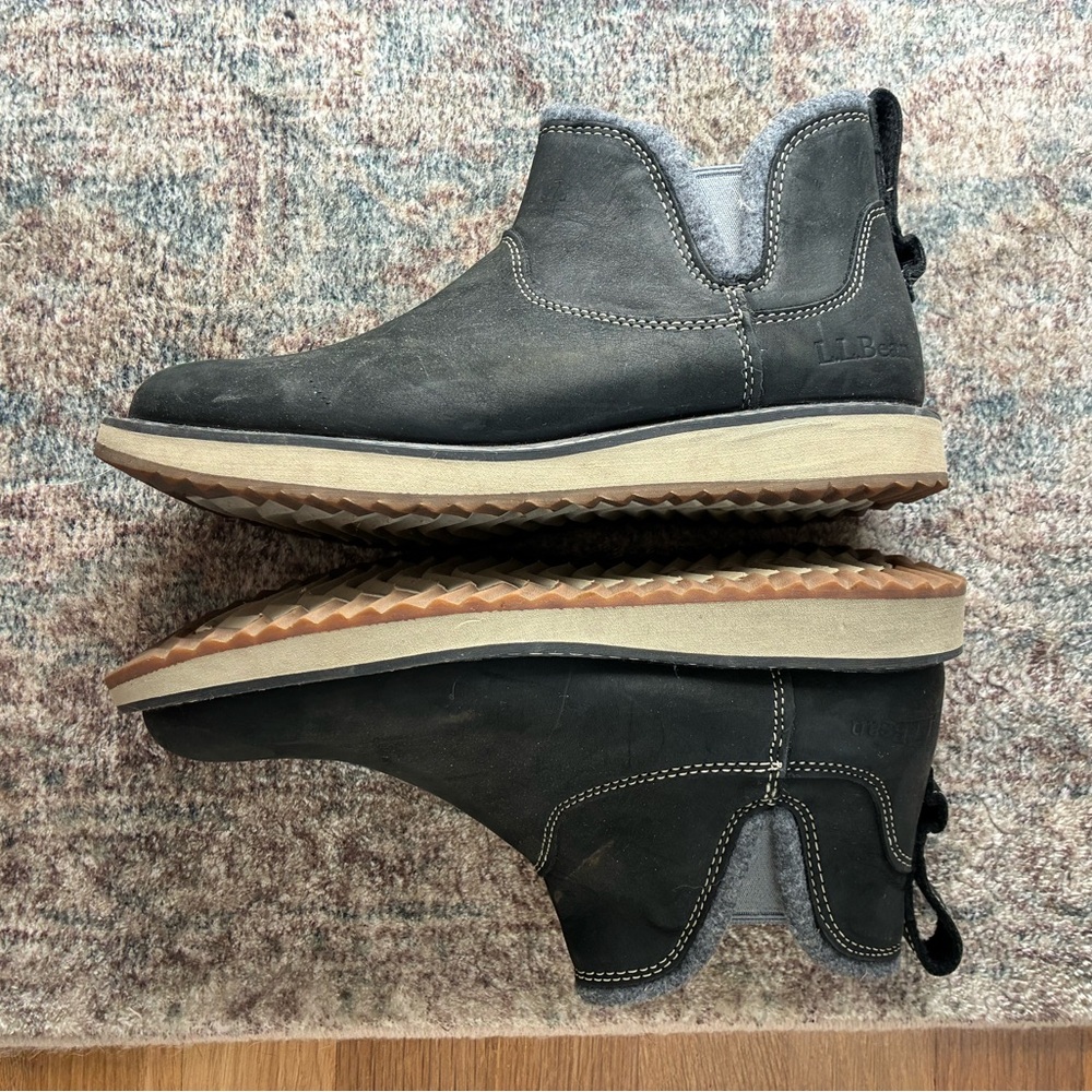 LL Bean Women's Stonington Chelsea Boots, Suede - Picture 7 of 9